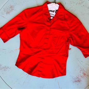 Express Red Button up shirt